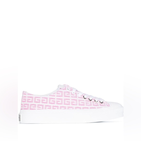 Givenchy City in 4G Jacquard women’s Sneakers White Pink size EU 36/US 6 - Picture 1 of 12